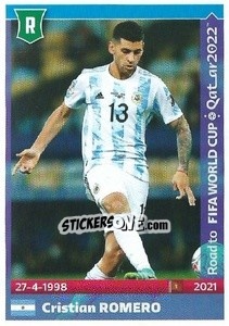 Sticker Cristian Romero - Road To Fifa World Cup Qatar 2022 n. 17 - Panini
