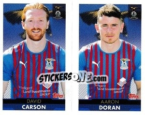 Figurina David Carson / Aaron Doran - Scottish Professional Football League 2021-2022 n. 321 - Topps
