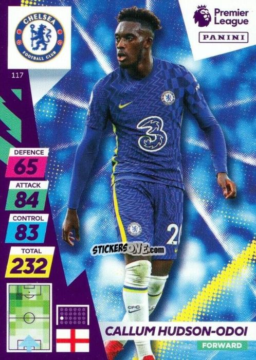 Sticker Callum Hudson-Odoi - English Premier League 2021-2022. Adrenalyn XL Plus n. 117 - Panini