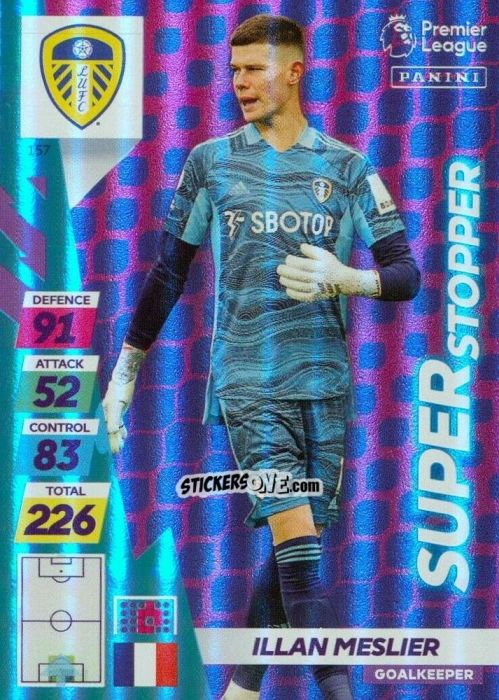 Cromo Illan Meslier - English Premier League 2021-2022. Adrenalyn XL Plus n. 157 - Panini