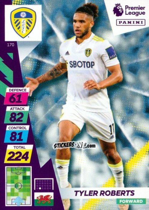 Cromo Tyler Roberts - English Premier League 2021-2022. Adrenalyn XL Plus n. 170 - Panini