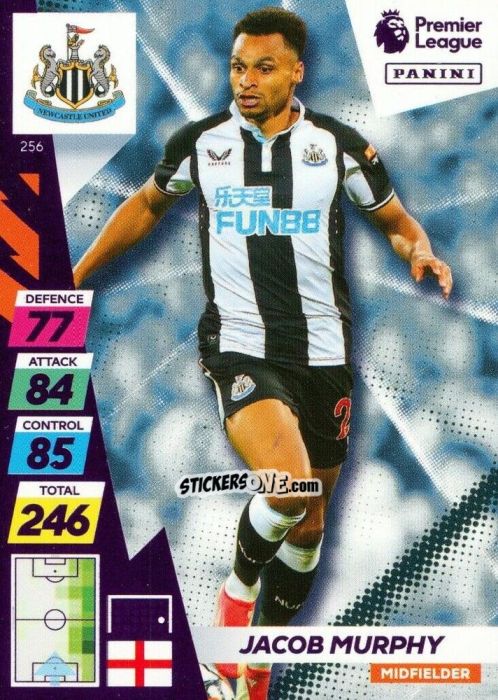 Cromo Jacob Murphy - English Premier League 2021-2022. Adrenalyn XL Plus n. 256 - Panini