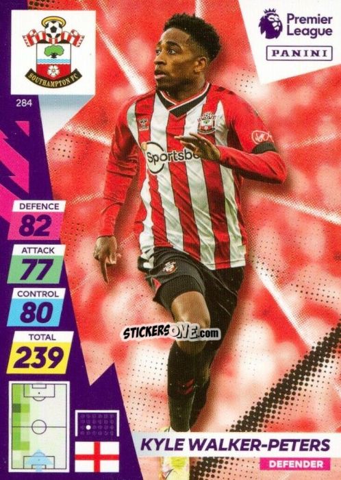 Cromo Kyle Walker-Peters - English Premier League 2021-2022. Adrenalyn XL Plus n. 284 - Panini