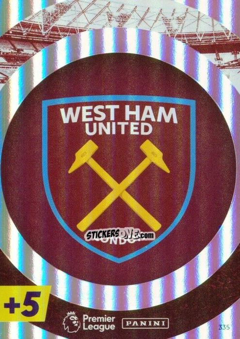 Cromo West Ham United - English Premier League 2021-2022. Adrenalyn XL Plus n. 335 - Panini