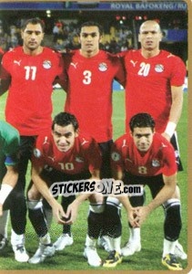 Cromo Team Egypt (Puzzle) - Africa Cup 2010 n. 141 - Panini