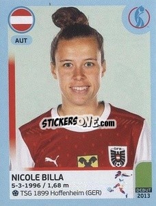 Figurina Nicole Billa - UEFA Women's Euro England 2022 n. 72 - Panini