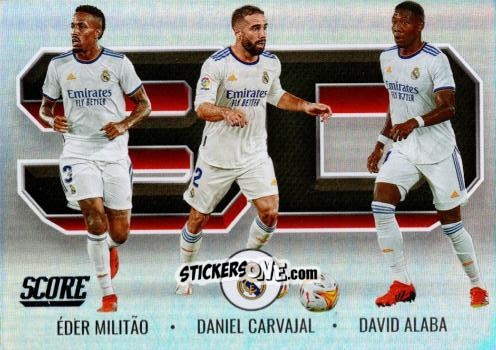 Sticker Eder Militao / Dani Carvajal / David Alaba - Score FIFA 2021-2022 n. 3D2 - Panini