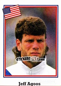Figurina Jeff Agoos - World Cup USA 1994 n. 12 - Euroflash