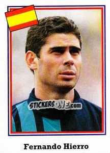 Figurina Fernando Hierro - World Cup USA 1994 n. 195 - Euroflash