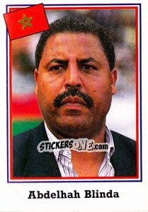 Figurina Abdelhah Blinda - World Cup USA 1994 n. 375 - Euroflash