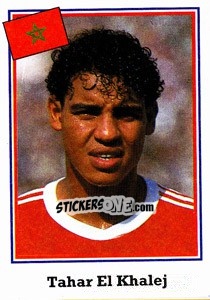 Figurina Tahar El Khalej - World Cup USA 1994 n. 379 - Euroflash