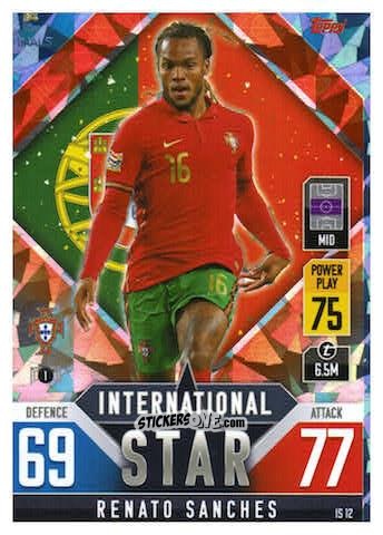 Figurina Renato Sanches - The Road To Uefa Nations League Finals 2022-2023. Match Attax 101 n. IS12b - Topps