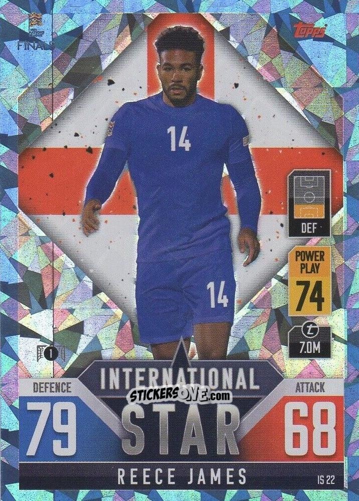 Figurina Reece James - The Road To Uefa Nations League Finals 2022-2023. Match Attax 101 n. IS22b - Topps