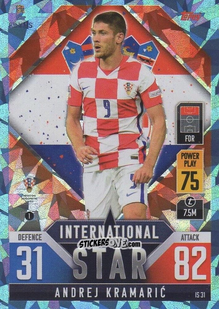 Figurina Andrej Kramarić - The Road To Uefa Nations League Finals 2022-2023. Match Attax 101 n. IS31b - Topps