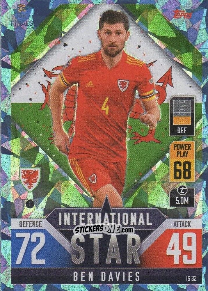 Figurina Ben Davies - The Road To Uefa Nations League Finals 2022-2023. Match Attax 101 n. IS32b - Topps