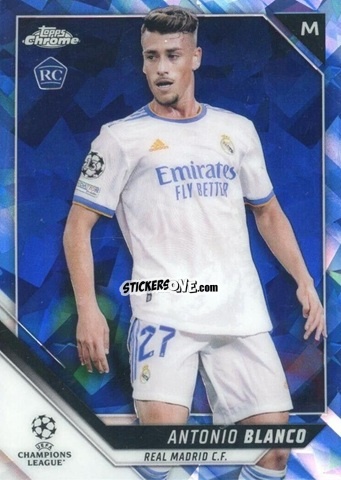 Figurina Antonio Blanco - Champions League Chrome 2021-2022. Sapphire Edition n. 154 - Topps