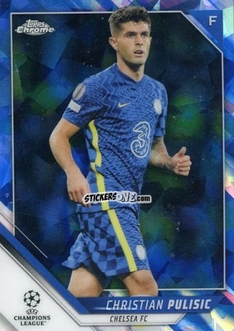 Cromo Christian Pulisic - Champions League Chrome 2021-2022. Sapphire Edition n. 150 - Topps