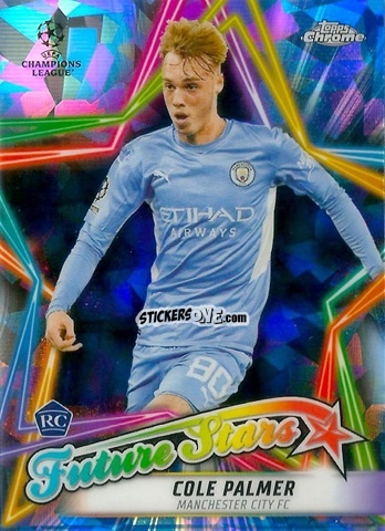 Figurina Cole Palmer - Champions League Chrome 2021-2022. Sapphire Edition n. FS-11 - Topps