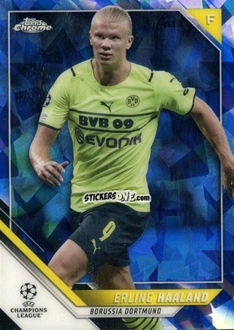 Cromo Erling Haaland - Champions League Chrome 2021-2022. Sapphire Edition n. 200 - Topps