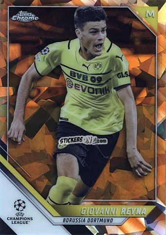 Cromo Giovanni Reyna - Champions League Chrome 2021-2022. Sapphire Edition n. 26 - Topps