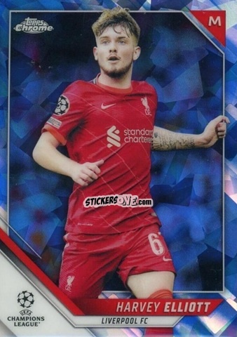 Cromo Harvey Elliott - Champions League Chrome 2021-2022. Sapphire Edition n. 27 - Topps