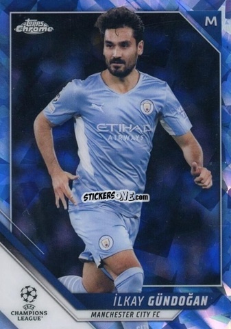 Figurina Ilkay Gundogan - Champions League Chrome 2021-2022. Sapphire Edition n. 41 - Topps