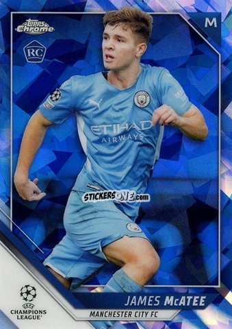 Cromo James McAtee - Champions League Chrome 2021-2022. Sapphire Edition n. 53 - Topps