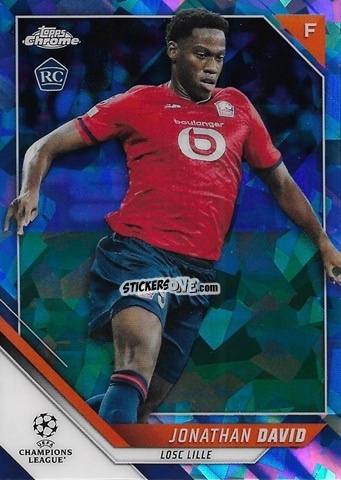 Cromo Jonathan David - Champions League Chrome 2021-2022. Sapphire Edition n. 191 - Topps
