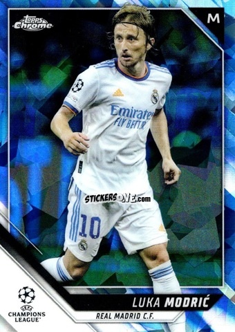 Cromo Luka Modric - Champions League Chrome 2021-2022. Sapphire Edition n. 85 - Topps