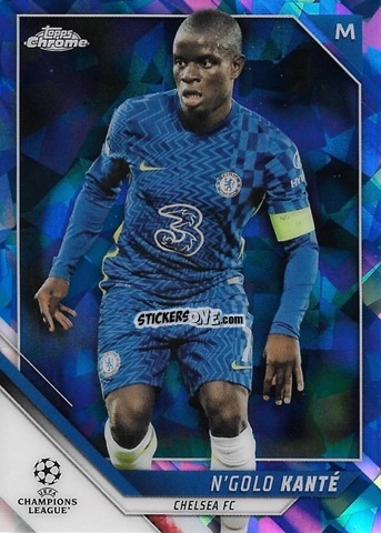 Figurina N'Golo Kante - Champions League Chrome 2021-2022. Sapphire Edition n. 173 - Topps