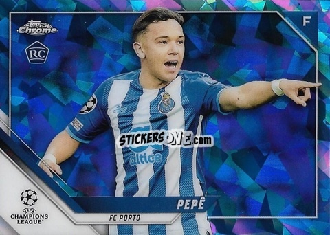 Figurina Pepe - Champions League Chrome 2021-2022. Sapphire Edition n. 52 - Topps