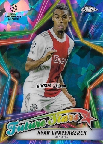 Figurina Ryan Gravenberch - Champions League Chrome 2021-2022. Sapphire Edition n. FS-1 - Topps