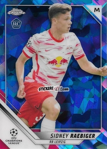 Cromo Sidney Raebiger - Champions League Chrome 2021-2022. Sapphire Edition n. 60 - Topps