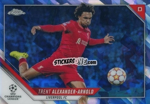 Figurina Trent Alexander-Arnold - Champions League Chrome 2021-2022. Sapphire Edition n. 99 - Topps