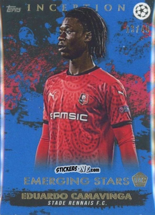 Sticker Eduardo Camavinga - Uefa Champions League Inception 2020-2021 n. 29 - Topps