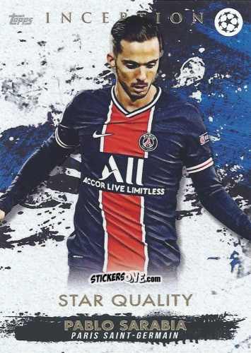 Cromo Pablo Sarabia - Uefa Champions League Inception 2020-2021 n. 56 - Topps
