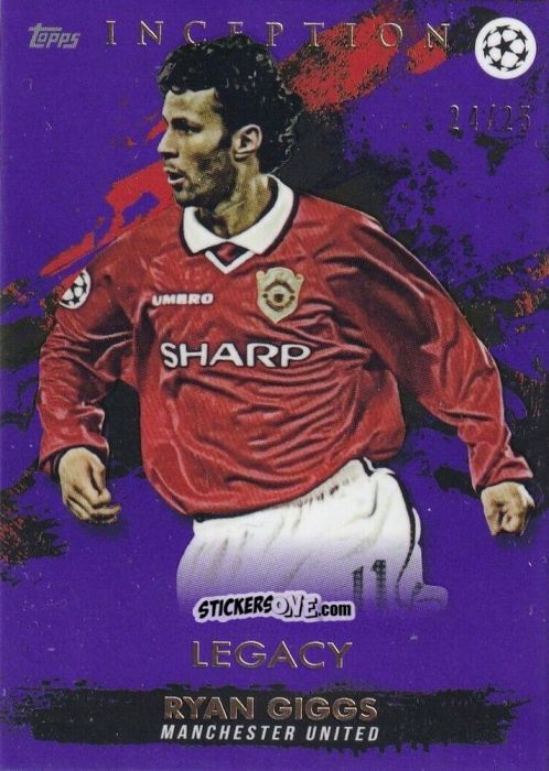 Sticker Ryan Giggs - Uefa Champions League Inception 2020-2021 n. 13 - Topps