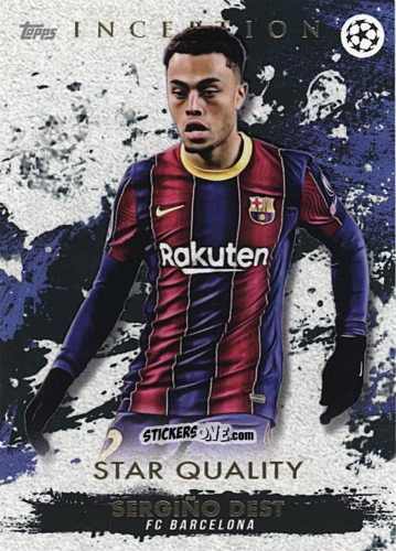 Cromo Sergino Dest - Uefa Champions League Inception 2020-2021 n. 50 - Topps
