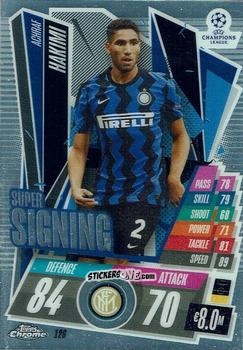 Figurina Achraf Hakimi - UEFA Champions League Chrome 2020-2021. Match Attax n. 126 - Topps