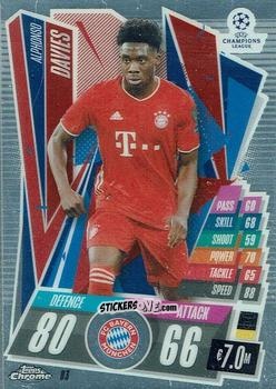 Cromo Alphonso Davies - UEFA Champions League Chrome 2020-2021. Match Attax n. 83 - Topps