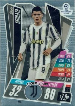 Figurina Alvaro Morata - UEFA Champions League Chrome 2020-2021. Match Attax n. 122 - Topps