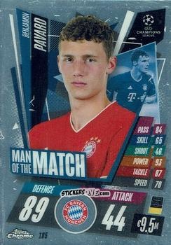 Sticker Benjamin Pavard - UEFA Champions League Chrome 2020-2021. Match Attax n. 185 - Topps