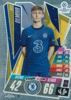 Sticker Billy Gilmour - UEFA Champions League Chrome 2020-2021. Match Attax n. 21 - Topps