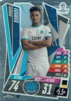 Sticker Boubacar Kamara - UEFA Champions League Chrome 2020-2021. Match Attax n. 107 - Topps