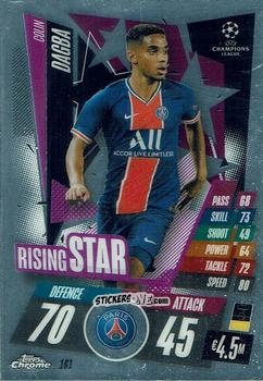 Cromo Colin Dagba - UEFA Champions League Chrome 2020-2021. Match Attax n. 161 - Topps