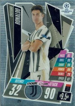 Figurina Cristiano Ronaldo - UEFA Champions League Chrome 2020-2021. Match Attax n. 124 - Topps