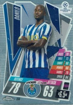 Sticker Danilo Pereira - UEFA Champions League Chrome 2020-2021. Match Attax n. 113 - Topps
