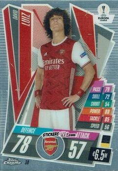 Sticker David Luiz - UEFA Champions League Chrome 2020-2021. Match Attax n. 38 - Topps