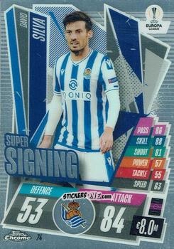 Cromo David Silva - UEFA Champions League Chrome 2020-2021. Match Attax n. 74 - Topps