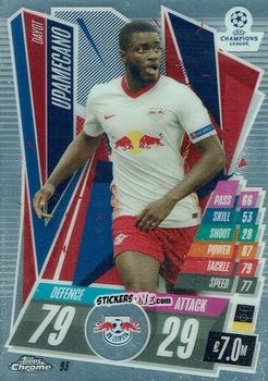 Figurina Dayot Upamecano - UEFA Champions League Chrome 2020-2021. Match Attax n. 93 - Topps